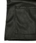 中古・古着 UNIVERSAL OVERALL (ユニバーサルオーバーオール) フェイクレザージャケット ブラック サイズ:L：4800円