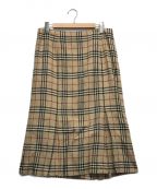 BURBERRY LONDONバーバリー ロンドン）の古着「ノバチェック柄スカート」｜ベージュ