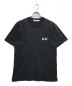 MAISON KITSUNE（メゾンキツネ）の古着「ダブルフォックスヘッド パッチ クラシック Tシャツ」｜ブラック