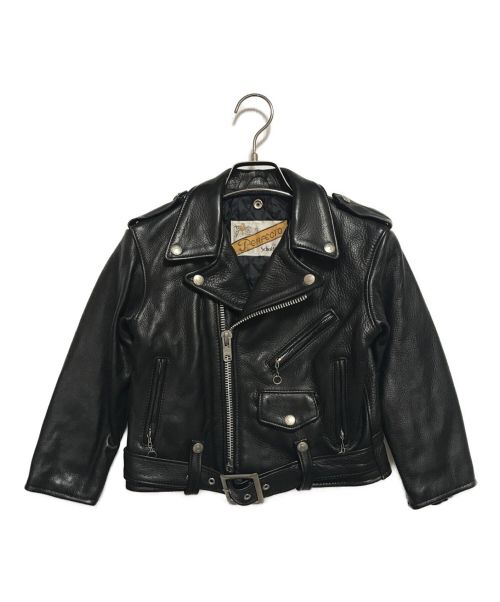 Schott（ショット）Schott (ショット) ダブルライダースジャケット ブラック サイズ:Lの古着・服飾アイテム