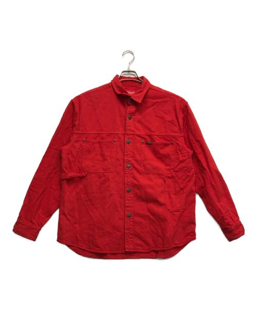 SUPREME（シュプリーム）Supreme (シュプリーム) Denim Painter Shirt レッド サイズ:Mの古着・服飾アイテム