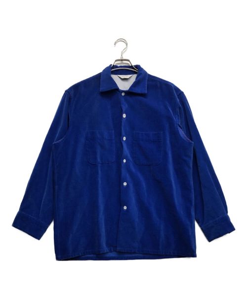 UNUSED（アンユーズド）UNUSED (アンユーズド) コーデュロイシャツ ブルー サイズ:2の古着・服飾アイテム