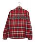 Supreme (シュプリーム) Quilted Flannel Shirt レッド サイズ:L：17800円