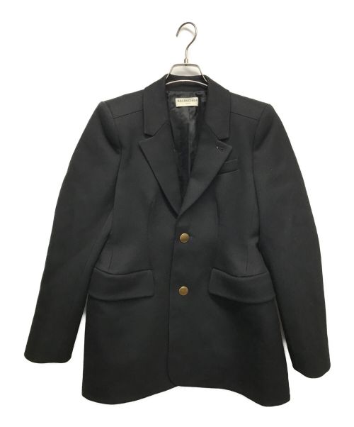 BALENCIAGA（バレンシアガ）BALENCIAGA (バレンシアガ) WOOL TWILL HOURGLASS JACKET ブラック サイズ:38の古着・服飾アイテム