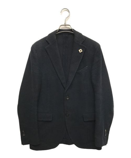 LARDINI（ラルディーニ）LARDINI (ラルディーニ) コットンテーラードジャケット ネイビー サイズ:46の古着・服飾アイテム