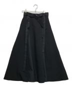 UNITED TOKYOユナイテッドトーキョー）の古着「モーメントパターンフレアースカート」｜ブラック