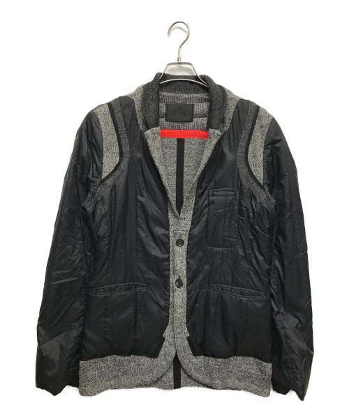 UNDERCOVER（アンダーカバー）UNDERCOVER (アンダーカバー) ニット テーラードジャケット ブラック サイズ:3の古着・服飾アイテム