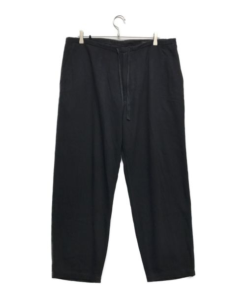 COMOLI（コモリ）COMOLI (コモリ) シルクネップ ドローストリングパンツ ブラック サイズ:2の古着・服飾アイテム
