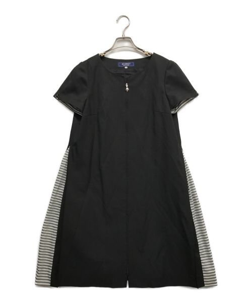M'S GRACY（エムズグレイシー）M'S GRACY (エムズグレイシー) 半袖ジップワンピース ブラック サイズ:40の古着・服飾アイテム