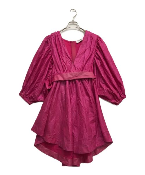 MSGM（エムエスジーエム）MSGM (エムエスジーエム) パフスリーブドレスワンピース ピンク サイズ:42の古着・服飾アイテム