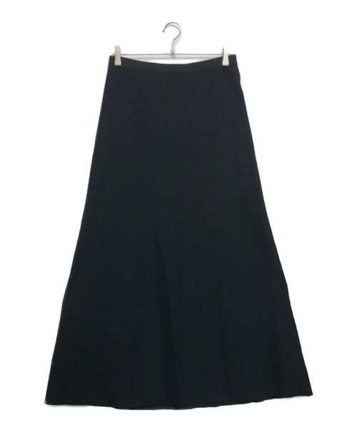 FRAMeWORK（フレームワーク）FRAMeWORK (フレームワーク) ウォッシャブルスムースフレアマキシスカート ブラック サイズ:40の古着・服飾アイテム