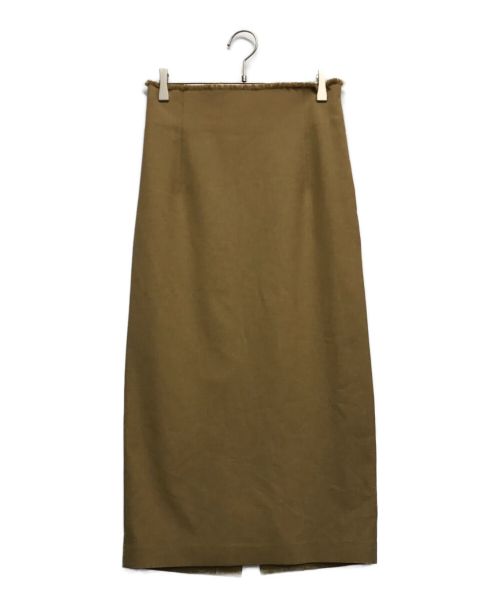 Whim Gazette（ウィムガゼット）Whim Gazette (ウィムガゼット) ドライストレッチスカート ベージュ サイズ:38の古着・服飾アイテム
