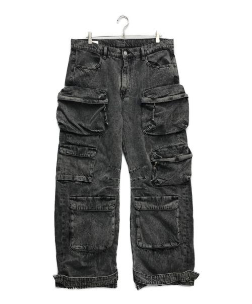 ZARA（ザラ）ZARA (ザラ) ポケット UTILITY デニムパンツ グレー サイズ:36の古着・服飾アイテム