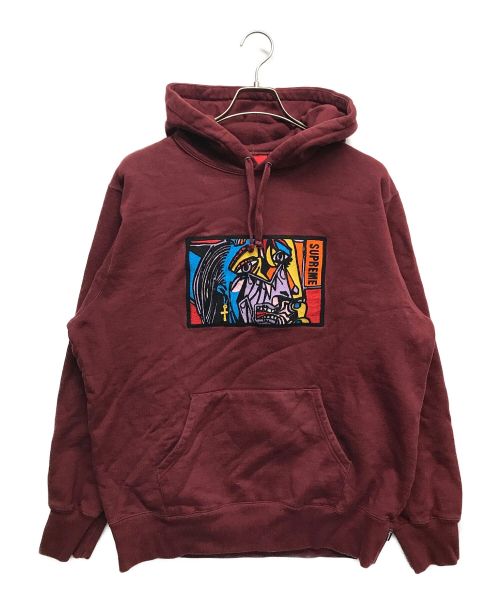 SUPREME（シュプリーム）Supreme (シュプリーム) Chainstitch Hooded Sweatshirt レッド サイズ:Lの古着・服飾アイテム