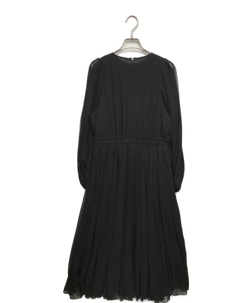 wb（ダブルビー）wb (ダブルビー) ブラウスワンピース ブラック サイズ:38の古着・服飾アイテム