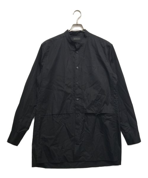 s'yte（サイト）s'yte (サイト) バンドカラーロングシャツ ブラック サイズ:4の古着・服飾アイテム