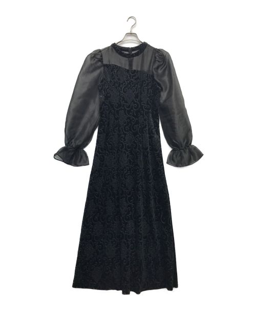 AMAIL（アマイル）AMAIL (アマイル) Mature paypuri dress ブラック サイズ:Fの古着・服飾アイテム