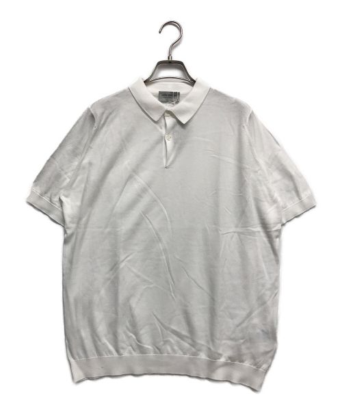 JOHN SMEDLEY（ジョンスメドレー）JOHN SMEDLEY (ジョンスメドレー) ポロシャツ ホワイト サイズ:XL 未使用品の古着・服飾アイテム
