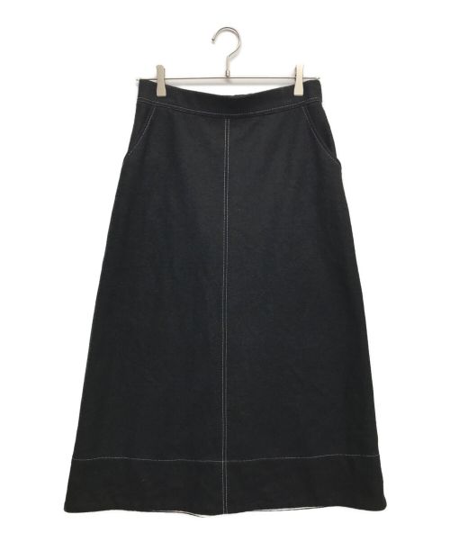 R-ISM（リズム）R-ISM (リズム) ウールジャージースカート ブラック サイズ:4の古着・服飾アイテム