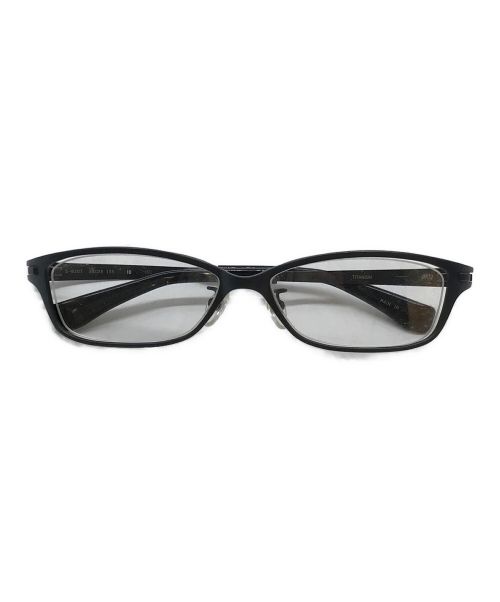 999.9（フォーナインズ）999.9 (フォーナインズ) シートメタルフレーム ダブルフロント チタニウム眼鏡 ブラック サイズ:54□16の古着・服飾アイテム