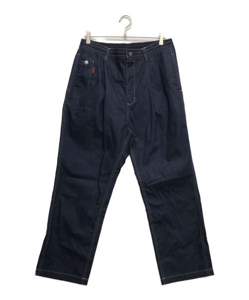 grn（ジーアールエヌ）grn (ジーアールエヌ) HIASOBI CAMPER LOOSE PANTS インディゴ サイズ:Lの古着・服飾アイテム