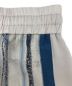 中古・古着 mame kurogouchi (マメクロゴウチ) フラワー刺繍シルク混ロングパンツ ブルー×グレー サイズ:1：23000円