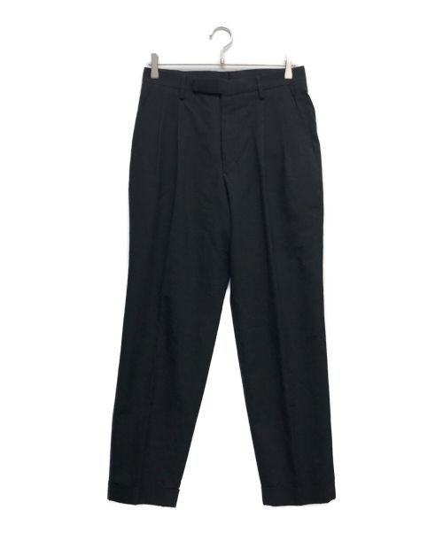 COMOLI（コモリ）COMOLI (コモリ) ウール 2タックパンツ ブラック サイズ:1の古着・服飾アイテム