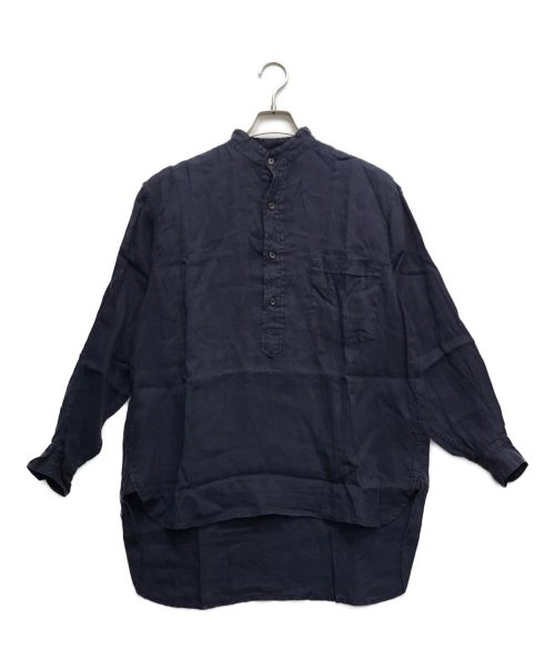 COMOLI（コモリ）COMOLI (コモリ) リネン ダブルクロス プルオーバーシャツ ネイビー サイズ:1の古着・服飾アイテム