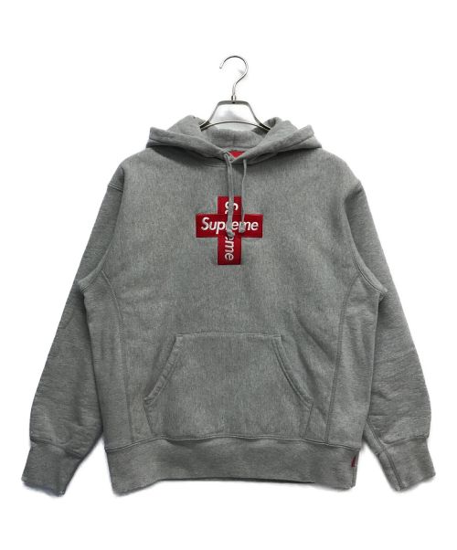 SUPREME（シュプリーム）Supreme (シュプリーム) 20AW Cross Box Logo Hooded Sweatshirt グレー サイズ:Sの古着・服飾アイテム