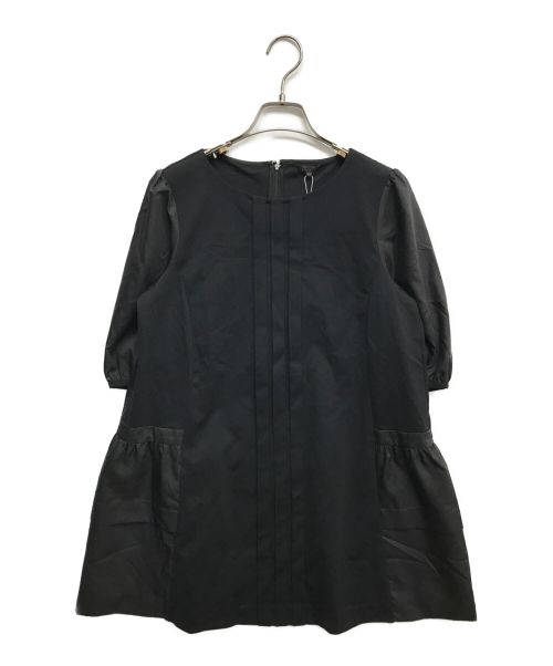 TO BE CHIC（トゥービーシック）TO BE CHIC (トゥービーチック) ハイツイストポンチ チュニックカットソー ブラック サイズ:42の古着・服飾アイテム