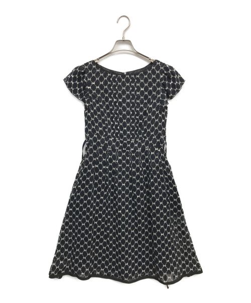 TOCCA（トッカ）TOCCA (トッカ) CHECKER RIBBON ドレス ネイビー サイズ:2の古着・服飾アイテム