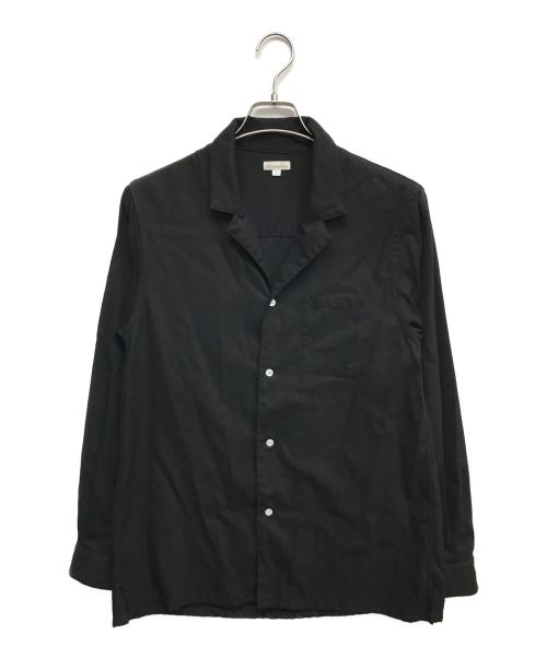 STEVEN ALAN（スティーブンアラン）STEVEN ALAN (スティーブンアラン) オープンカラーシャツ ブラック サイズ:Lの古着・服飾アイテム