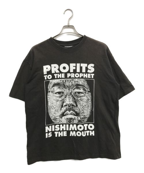 NISHIMOTO IS THE MOUTH（ニシモトイズザマウス）NISHIMOTO IS THE MOUTH (ニシモトイズザマウス) プリントTシャツ ブラウン サイズ:Lの古着・服飾アイテム