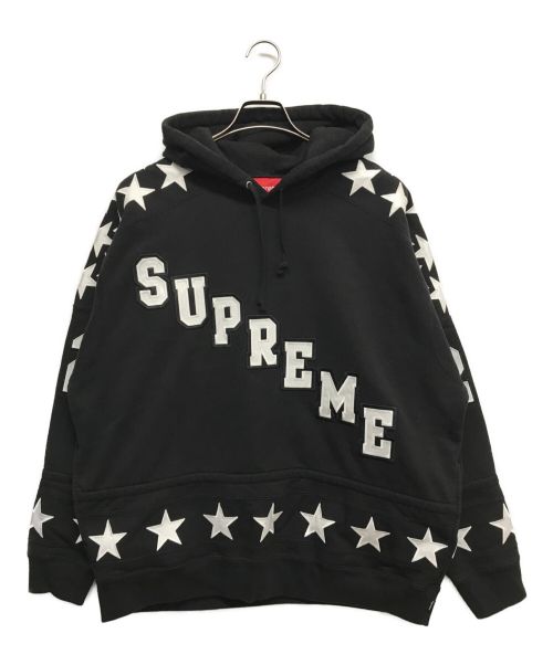 SUPREME（シュプリーム）Supreme (シュプリーム) Hockey Hooded Sweatshirt ブラック サイズ:Lの古着・服飾アイテム