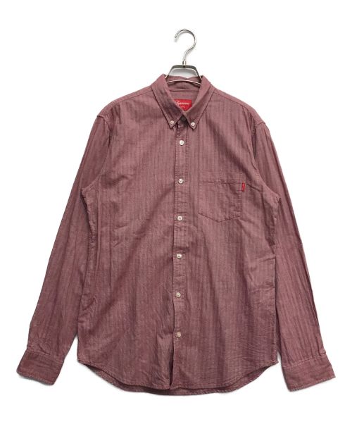 SUPREME（シュプリーム）Supreme (シュプリーム) ボタンダウンシャツ レッド サイズ:Mの古着・服飾アイテム