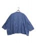 mizuiro-ind (ミズイロインド) コットンボックスタックワイドシャツ ブルー サイズ:Free：5000円