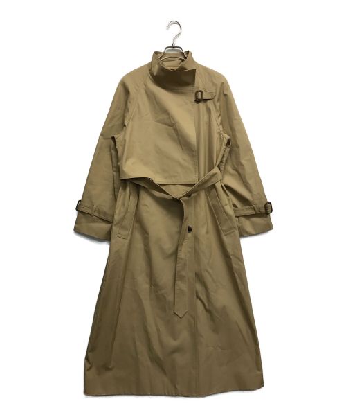 allureville（アルアバイル）allureville (アルアバイル) オーバーラップスタンドコート ベージュ サイズ:2 未使用品の古着・服飾アイテム
