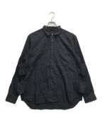 COMME des GARCONS HOMME PLUSコムデギャルソンオムプリュス）の古着「ロングスリーブシャツ」｜ブラック