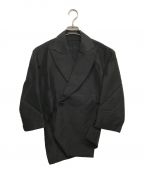YOHJI YAMAMOTOヨウジヤマモト）の古着「モヘア混変形デザインテーラードジャケット」｜ブラック