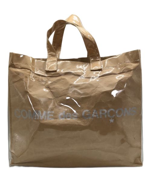 COMME des GARCONS（コムデギャルソン）COMME des GARCONS (コムデギャルソン) PVCトートバッグ ベージュの古着・服飾アイテム