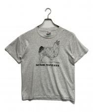 Hanes (ヘインズ) アニマルプリントTシャツ グレー サイズ:M