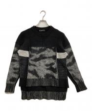 DIESEL (ディーゼル) デザインニット ブラック サイズ:XXS