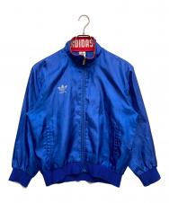 adidas (アディダス) ナイロンジップアップジャケット ブルー サイズ:L