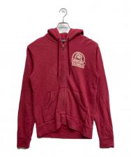 Hysteric Glamour (ヒステリックグラマー) プリントジップアップパーカー レッド サイズ:M