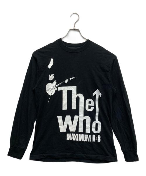 FRUIT OF THE LOOM (フルーツオブザルーム) THE WHO バンドプリントロングカットソー ブラック サイズ:L