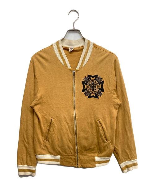 SPORTS WEAR OF QUALITY (スポーツウェア・オブ・クオリティー) フロッキープリントジップアップジャケット イエロー サイズ:M