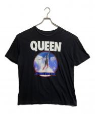 USED (ユーズド) QUEEN-プリントTシャツ ブラック サイズ:XL