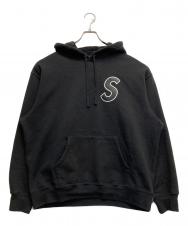 SUPREME (シュプリーム) S Logo Hooded Sweatshirt ブラック サイズ:L