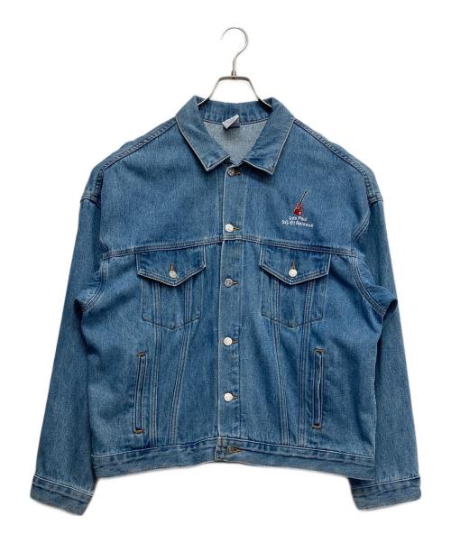 USED (USED) OLDバックエンボスデニムジャケット インディゴ サイズ:L