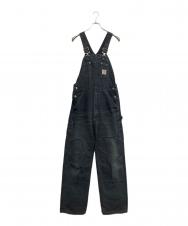 CarHartt (カーハート) ダブルニー ダックオーバーオール ブラック サイズ:W32×L34